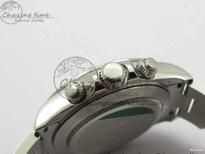 MiroTime 0319 TechFriendly Daytona 116520 SS UBF Best Edition Ice Blue MOP Crystal Markers Dial on SS Bracelet A 2938